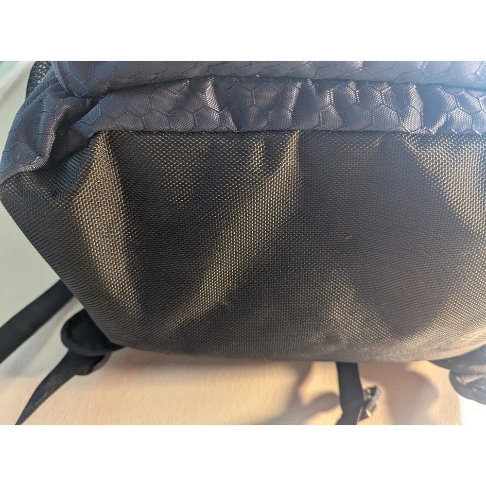 Y2K Under Armour Backpack Navy Blue Black Mesh Pocket School Gym Compact